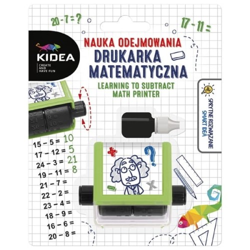 Drukarka matematyczna KIDEA NAUKA odejmowanie 1szt.