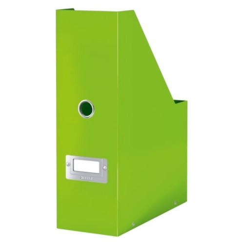 Pojemnik na czasopisma/katalogi kartonowy laminowany składany 103x330x253mm LEITZ CS WOW zielony