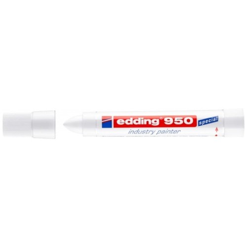 Marker przemysłowy farba w paście 10mm EDDING 950 biały