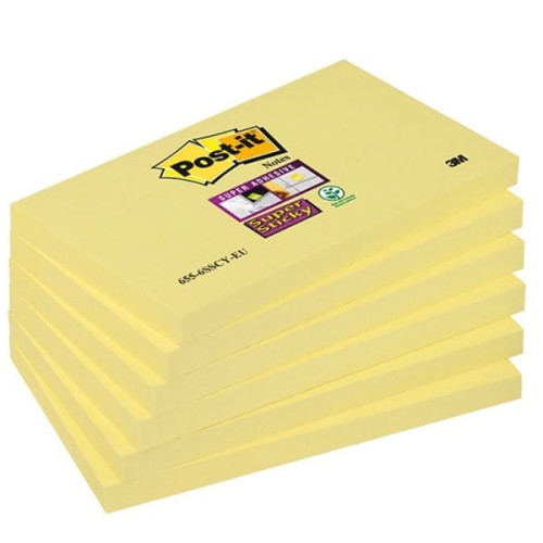 Notes samoprzylepny 76x127mm 90 kartek 655-12SSCY-EU żółty 3M POST-IT