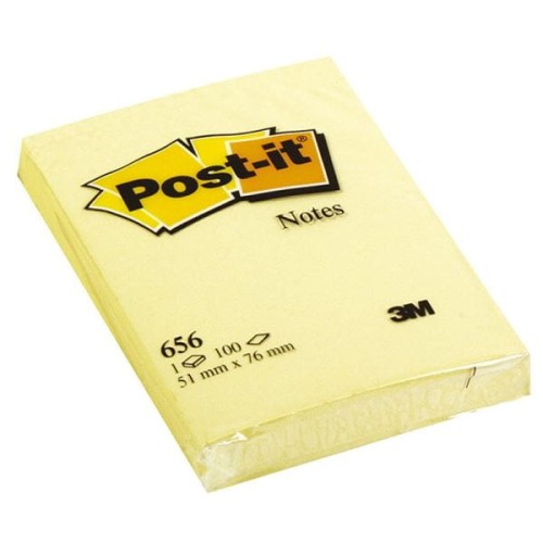 Notes samoprzylepny 51x76 mm 100 kartek 656 żółty 3M POST-IT super sticky