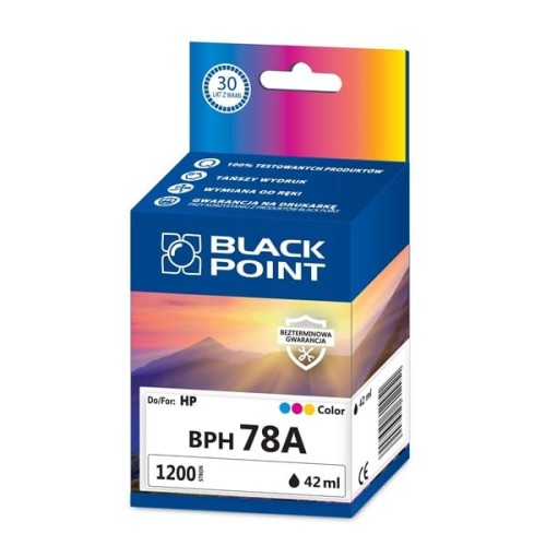Tusz 78A zamienny do HP C6578A marki Black Point, trójkolorowy