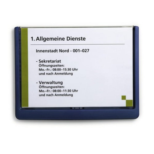 Tabliczka informacyjna DURABLE CLICK SIGN A5 granatowa