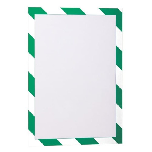 Ramka magnetyczna samoprzylepna DURAFRAME SECURITY A4 zielono-biała 2 szt.