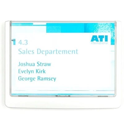 Tabliczka informacyjna DURABLE CLICK SIGN 149x105,5mm biała