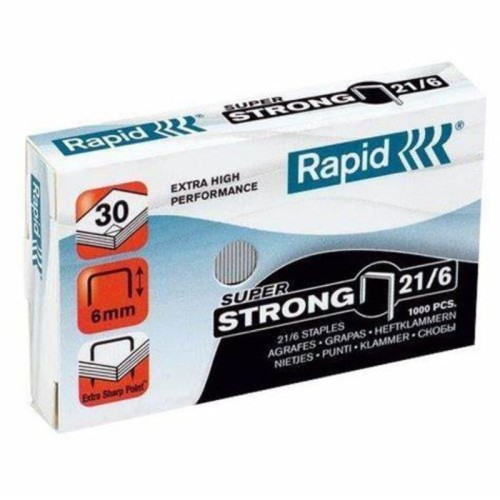 Zszywki 21/6 RRAPID SUPER STRONG 1000szt