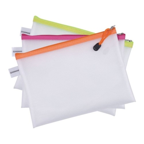 Torebka/saszetka/teczka A4/343x246mm z suwakiem DONAU ZIPPER BAG EVA mix kolorów 1szt.