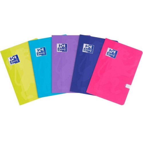 Zeszyt A5/32 kratka z marginesem okładka SOFT TOUCH OXFORD TOUCH mix kolorów 1szt.
