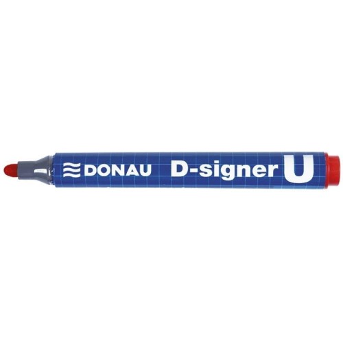 Marker permanentny okrągły 2,0-4,0mm DONAU D-SIGNER czerwony