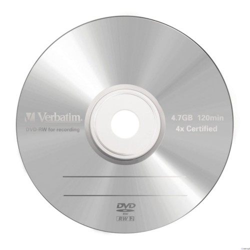 Płyta DVD+RW VERBATIM 4.7 GB x4, 1 szt.