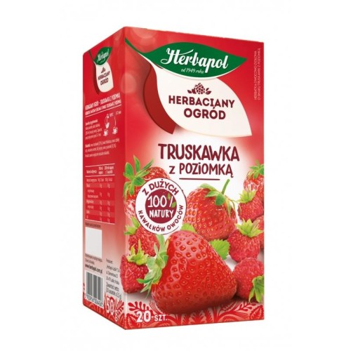 Herbata owocowa HERBAPOL HERBACIANY OGRÓD truskawka z poziomką