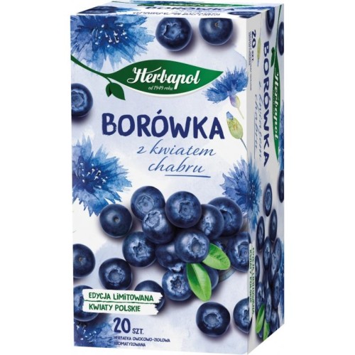 Herbata ziołowo-owocowa HERBAPOL borówka z kwiatem chabru