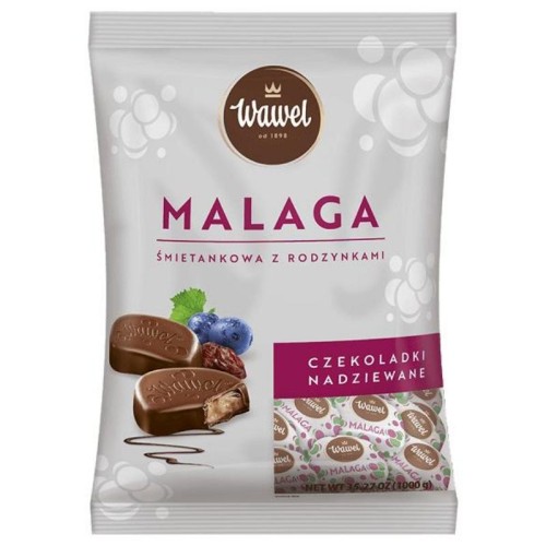 Cukierki/czekoladki/praliny WAWEL 1,0kg malaga