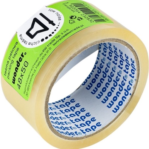 Taśma pakowa 48mm x 50m AKRYL WONDER A2K "CICHA" transparentna 1szt.