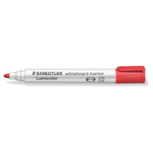 Marker suchoscieralny i do flipchartu okrągły STEADTLER LUMOCOLOR czerwony