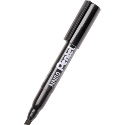 Marker permanentny ścięty 3,9-5,8mm PENTEL NN60 czarny