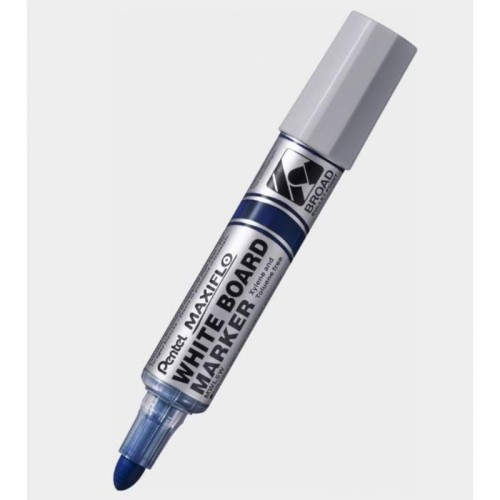 Marker suchościeralny z tłoczkiem okrągły 3,0-3,3mm PENTEL MAXIFLO MWL5W niebieski 1szt.