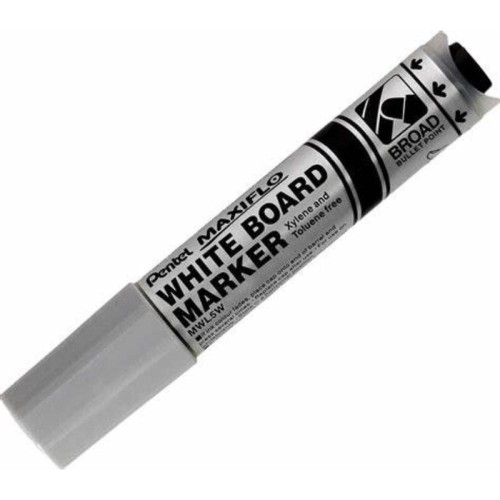 Marker suchościeralny z tłoczkiem okrągły 3,0-3,3mm PENTEL MAXIFLO MWL5W czarny 1szt.