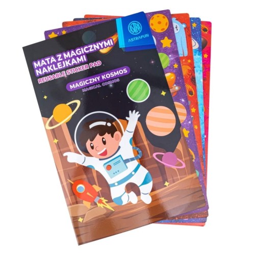 Mata z naklejkami ASTRA FUN teczka xl jednorożec zwierzątka kosmos syrenki