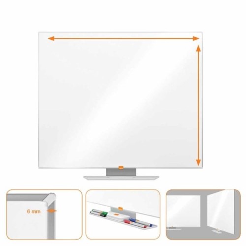 Tablica magnetyczna suchościeralna panoramiczna 32" 400x710mm z półką NOBO NANO CLEAN