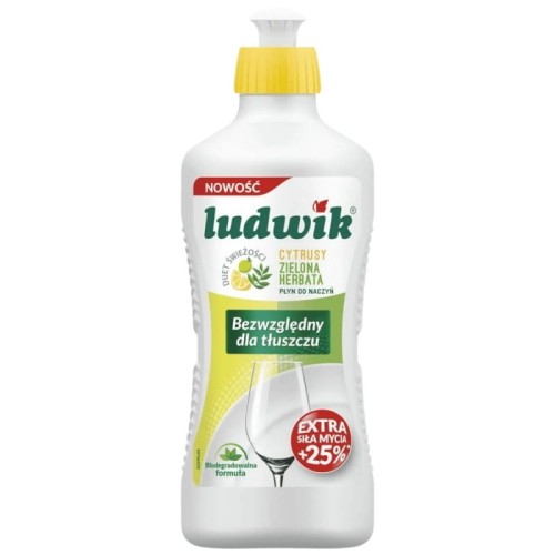 Płyn do naczyń 900g LUDWIK cytrusy z zieloną herbatą 1szt.