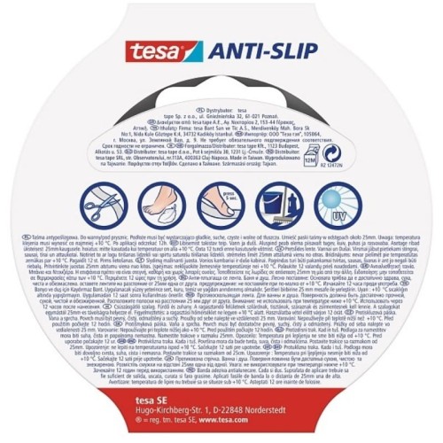 Taśma antypoślizgowa 25mm/5m do łazienek TESA