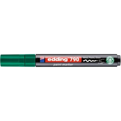 Marker olejowy okrągły 2-3mm EDDING E-790 PCR  zielony 1szt.
