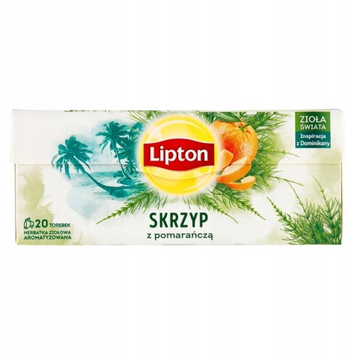 Herbata ziołowo-owocowa z zawieszką LIPTON skrzyp z pomarańczą 20szt.