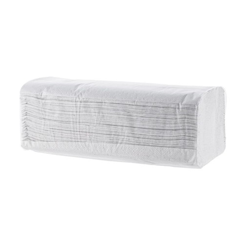 Ręcznik ZZ biały makulatura 1-warstwowy 36g 4000szt. 20op. x 200 listków 23x25cm NEXXT ZIGZAG ECONOMY system T5