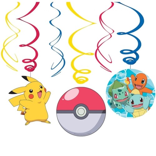 Dekoracja papierowa GODAN POKEMON 61cm 6szt.
