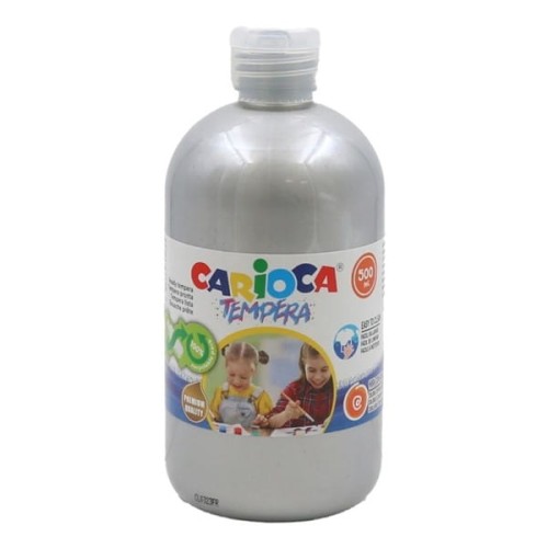 Farba tempera CARIOCA 500ml 40427/20 srebrna 1szt.