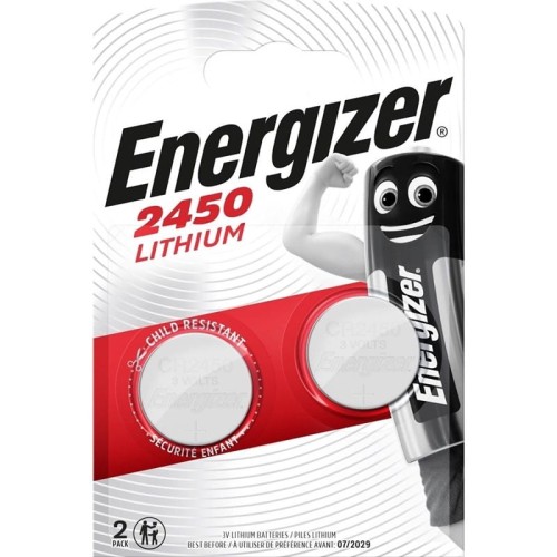 Bateria litowa 3V CR2450 ENERGIZER LITHIUM blister 2szt.