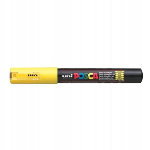 Marker z farbą plakatową okrągły 0,7mm UNI POSCA PC-1M żółty NR 2 1szt.