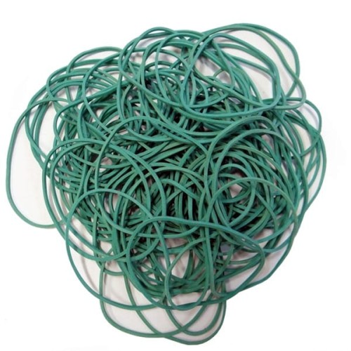 Gumki recepturki 80x1,5x1,5mm dł.13cm EMERSON zielone 1kg