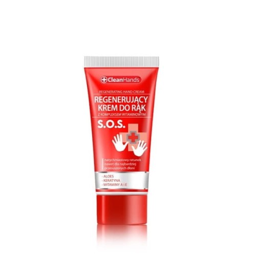 Krem do rąk regenerujący CLEAN HANDS z kompleksem witaminowym SOS 30ml