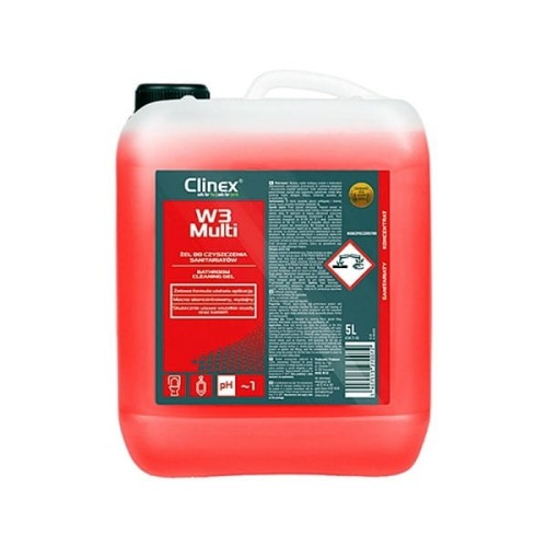 Preparat do mycia sanitariatów i łazienek 5,0L CLINEX W3 MULTI skoncentrowany 1szt.