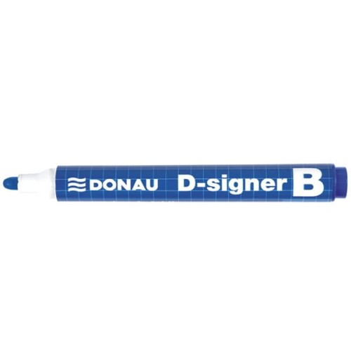 Marker suchościeralny i do flipchartu okrągły 2,0-4,0mm DONAU D-SIGNER B niebieski