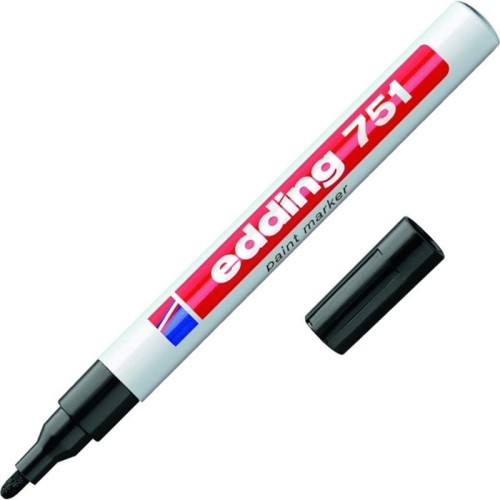 Marker olejowy okrągły 1,0-2,0mm EDDING 751 czarny