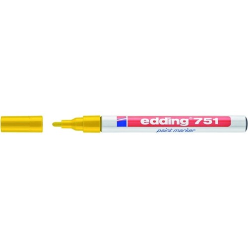 Marker olejowy okrągły 1,0-2,0mm EDDING 751 żółty