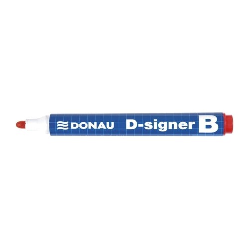 Marker suchościeralny i do flipchartu okragły 2,0-4,0mm DONAU D-SIGNER B czerwony