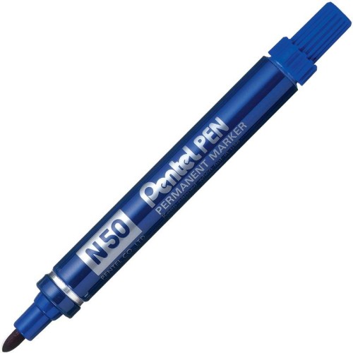 Marker permanentny okrągły 1,5mm aluminiowa obudowa PENTEL N50 niebieski
