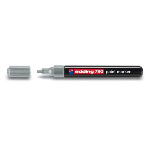 Marker olejowy okrągły 2,0-3,0 mm EDDING 790 srebrny 1szt.