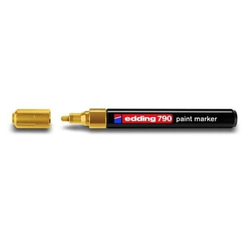 Marker olejowy okrągły 2,0-3,0mm EDDING 790 złoty 1szt.