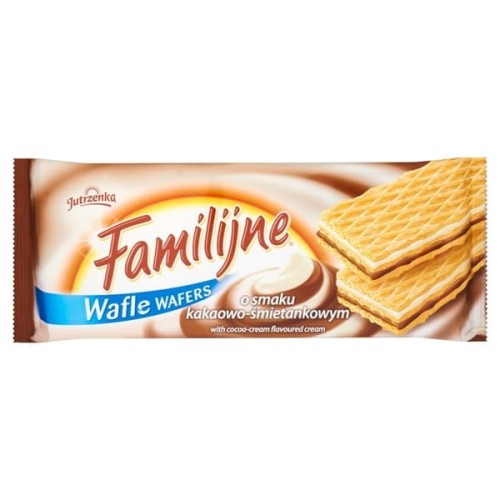 Ciastka wafle FAMILIJNE kakaowo-śmietankowe 180g