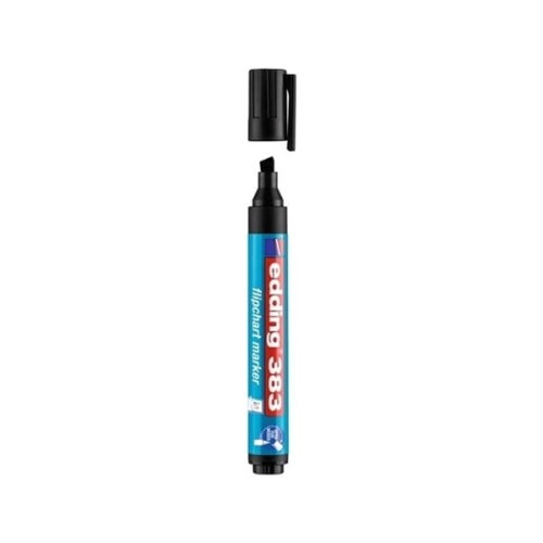 Marker suchościeralny i do flipchartu ścięty 1,0-5,0mm EDDING 383 czarny 1szt.