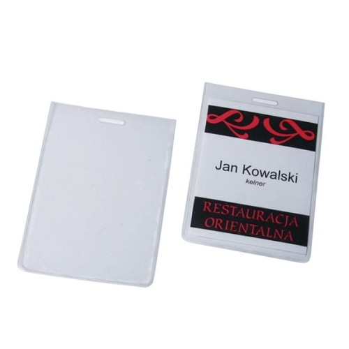 Identyfikator ze szczeliną 105x75 OPUS O.BADGE HOLDER 1szt.