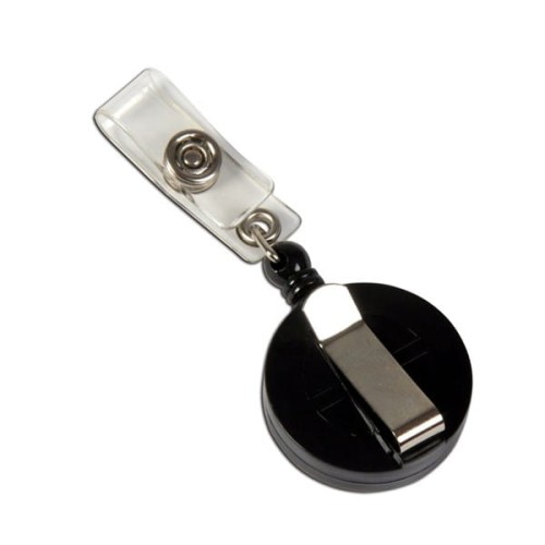 Klips rozwijany do identyfikatorów z paskiem (JOJO) OPUS O.BADGE REEL 1 czarny