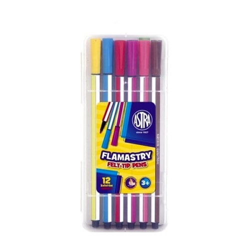 Pisaki 12 kolorów heksagonalne ASTRA 12szt.