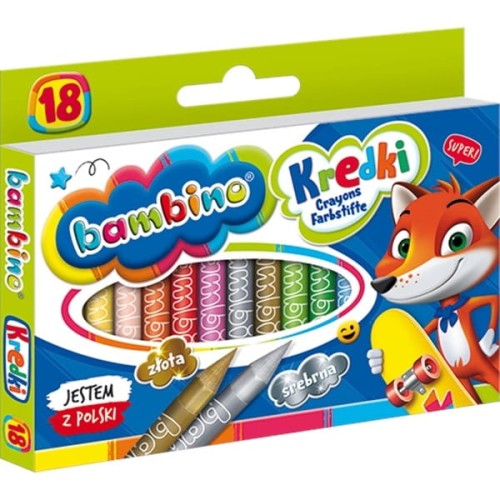 Kredki świecowe 4 kolory pierścionki STRIGO 8szt.