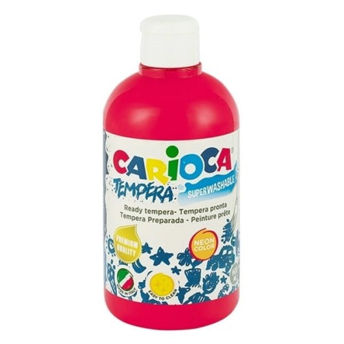 Farba TEMPERA CARIOCA KO027/37 500ml różowa neonowa 1szt.